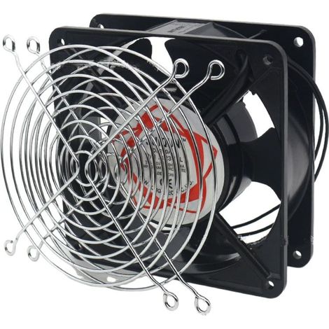 Ventilateur axial haute température 120 x 120 x 38 mm – Silencieux – Compatible avec poêles et chaudières à bois – Économie d'énergie jusqu'à 30% (1/5)