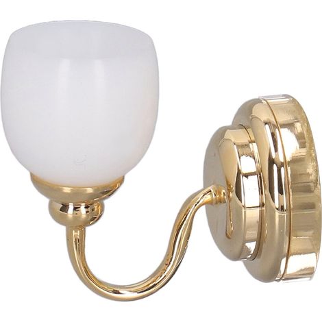 Lampe Murale Magnétique Miniature avec Abat-jour pour Maison de Poupée 1/12, Éclairage Décoratif Modèle Réduit (1/5)