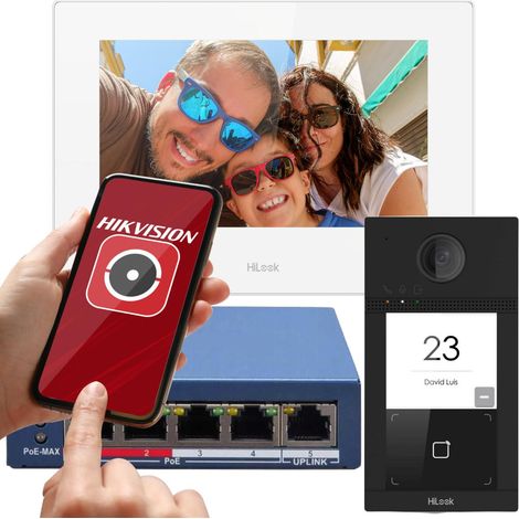 Kit de videoportero IP Hilook de Hikvision IP-VIS-Pro-W (1/5)