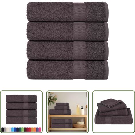 vidaXL Frottiertuch -  Duschtücher FROGN 4 Stk. Anthrazit 70x140 cm 360 g/m² (1/5)