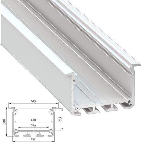 Profilo Alluminio Tipo INSO 2,02M