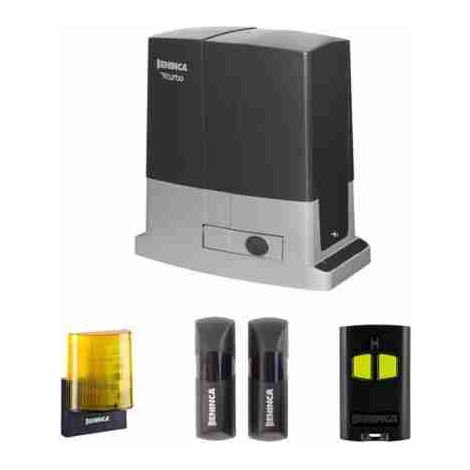 Beninca – Kit de motorisation de portail coulissant 230V – Charge max 800 kg – Moteur électromécanique avec encodeur intégré – KBULL8M (1/2)