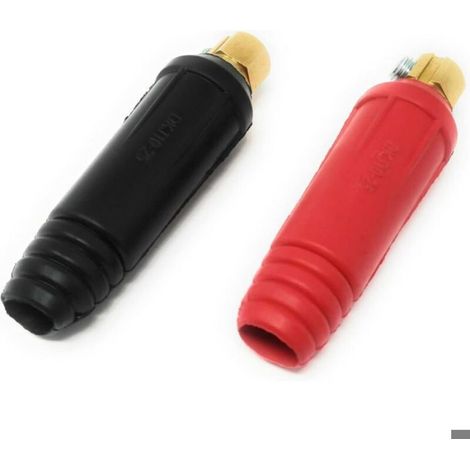 Connecteur De Soudage - 200 A - Pour Câbles 10 À 25 Mm² - Isolation Caoutchouc - 4 Pièces (1/4)