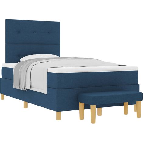 Maison Exclusive - Letto a molle con testiera Blu 190 x 120 cm Tessuto (1/5)