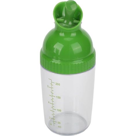 Récipient à vinaigrette, empêche les fuites, résistant aux gouttes, shaker à vinaigrette de 200 ml pour la cuisine(vert) (1/5)