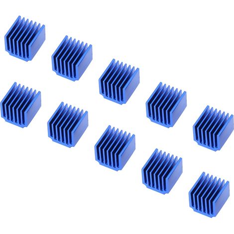 Lot de 10 mini dissipateurs thermiques avec ruban adhésif thermoconducteur pour contrôleur de moteur pas à pas TMC 2100/2208 LV8729 (1/5)