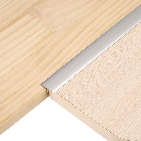 3Pcs 4ft x 0.79" Profilé De Transition En T Pour Sol, Bande D'écart En Alliage D'aluminium Pour Plancher Vinyle, Jointure Entre Lames, Carrelage Et Interstices De Sol, Argenté (1/5)