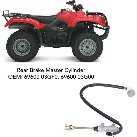 Cylindre Principal de Frein Arrière avec Réservoir pour Suzuki ATV Vinson 500/Eiger 500 - Compatible OEM 69600 03G00 (1/5)
