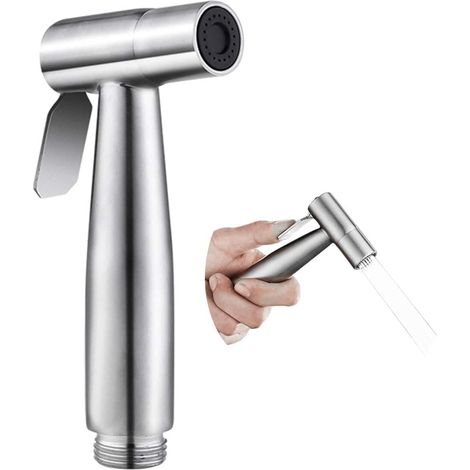 Pommeau de douche Bidet à main en Acier Inoxydable, Pulvérisateur WC Tête Pistolet