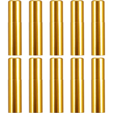 Convient pour 10 embouts de câble de vélo, pièces de sertissage d'extrémité de câble de frein de vélo, en alliage d'aluminium coloré, 5 mm or. (1/5)
