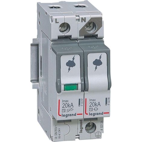 Limiteur de surtension Legrand 20kA rail DIN monophasé