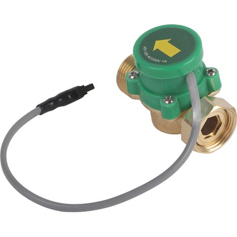 1 Stück HT-120 AC220V 1A G3/4"-3/4" Gewinde Wasserpumpen-Durchflusssensorschalter (1/5)
