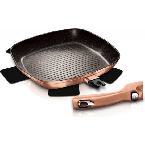 Patelnia grillowa 28cm Berlinger Haus Roségold BH-1950