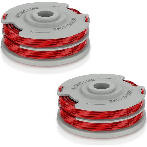 2 Pack Strimmer Spool,Double Line Autofeed Spool and Line,Strimmer Line 1.5mm Ø0.05 in 36ft,Replace of FLY021,Compatible with Flymo Contour Mini/Multi Trim Grass Trimmer (1/5)