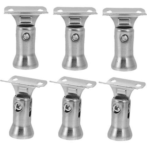 6Pcs Stair Railing Brackets Stair Railing Wall Mounted Brackets Handrail Banister Brackets Armrest Wall Hangers Stair Railing Brackets