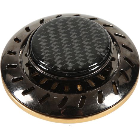 Désodorisant Voiture Forme Disque Volant Parfum Longue Durée Aromathérapie 2 Huiles Essentielles Décoratif Doré (1/5)
