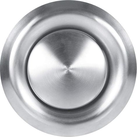 Adjustable Air Vent Grille 100mm, Adjustable Air Outlet Round Stainless Steel Vent, Ventilation Grille Suction Diffuser Wall Cover, Ceiling or Wall Mount (1/5)