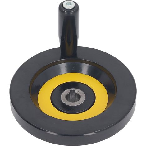 Volant à main pour machine-outil 12x125mm avec poignée, volant ondulé arrière pour tours, fraiseuses et rectifieuses (1/5)