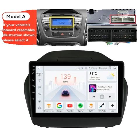 Reproductor multimedia para coche, pantalla táctil, salida de alta calidad, compatible con Hyundai Tucson 2 IX35 2011-2017, S2-4G 32G-8cores-A (1/2)