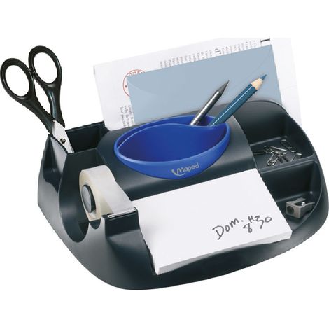 MAPED Essentials Maxi - Organiseur de bureau vert à 8 compartiments