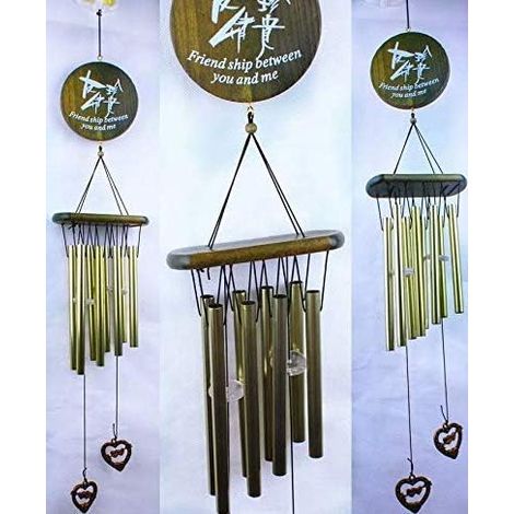 Carillon à vent en bronze à 8 tubes métalliques, décoration de jardin et terrasse