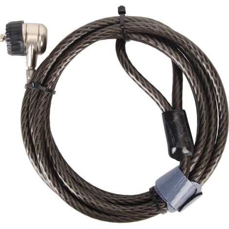 Câble antivol ajustable pour PC portable et vidéoprojecteur, avec 2 clés et protection pour écran. (1/5)
