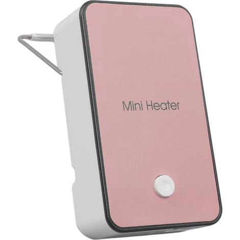 Mini radiateur d'appoint rose à chauffage rapide, support rotatif antidérapant, portable, pour la maison, le bureau ou les dortoirs, prise US, 110 W, 110 V (1/5)