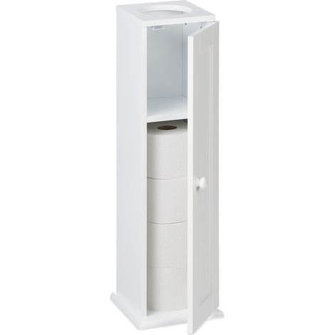 Mobile wc sottile con 2 ripiani