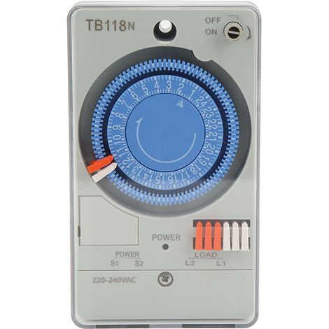Mechanischer Timer, programmierbarer Timer, störungsfrei, für 220-240V Straßenbeleuchtung (1/5)