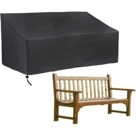 Housse de protection pour banc de jardin - Protection imperméable contre les intempéries et la poussière - 1 - Convient aux meubles d'extérieur (1/5)