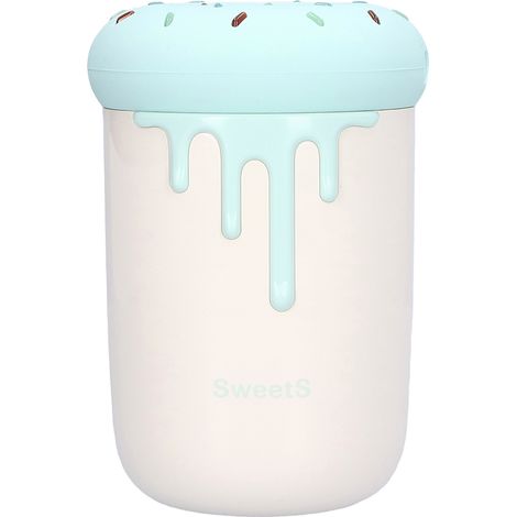 Humidificateur à brume fine rechargeable par USB, 2 modes, design mignon, silencieux et lumineux, 250 ml, vert, idéal pour la chambre ou le bureau. (1/5)