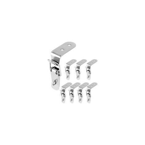 8 Pièces Fermoir a Levier de 71 mm en Acier inoxydable, Verrou tension de fixation d'angle pour fermeture de coffre et fermeture de paroi latérale de sentier (1/5)