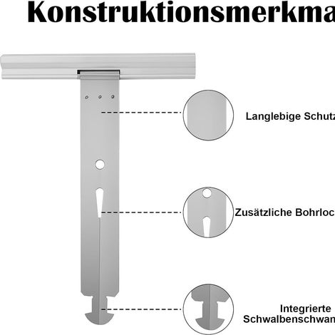 Lot de 10 ressorts de volet roulant de 170 mm avec boucle à rainure en queue d'aronde, ressort de suspension pour volet roulant, ressort de suspension pour lamelles de rideau. (1/5)