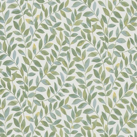 Green Botanical Leaf Vinyl Wallpaper Sage White Textured Paste The Wall Modern (1/4)