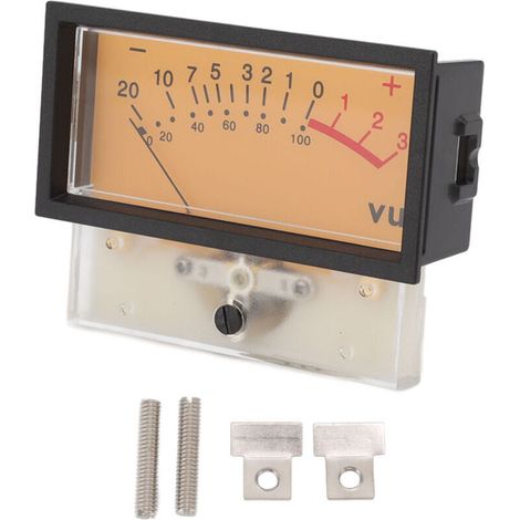 DB Level Header, 12V Portable ABS Power Amplifier Level Indicator, Clear Display for Home Use (500UA 650Ω)