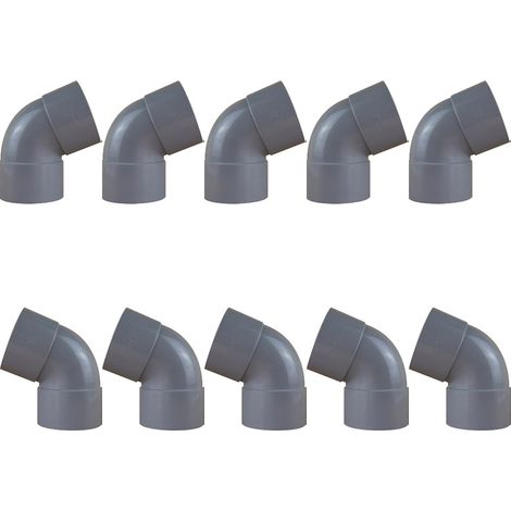 10 coudes PVC 67°30 Femelle/Femelle Ø100 - First Plast (1/5)