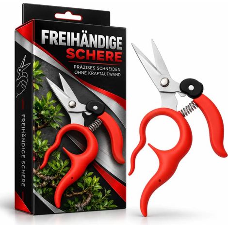 Gartenschere Freihand Pflanzenschere Ernteschere Gartenschere Edelstahl (1/5)