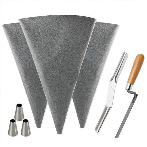 Sacs à joint pour carrelage, sacs de mortier de maçonnerie, sacs de scellement pour ciment, sacs à joint avec embouts métalliques, sacs à joint pour la pose de carrelage (1/5)