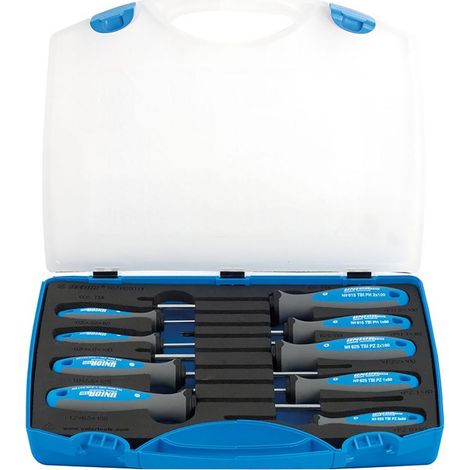 Set cacciaviti Unior 607PB9TBI manici ergonomici 9 pezzi