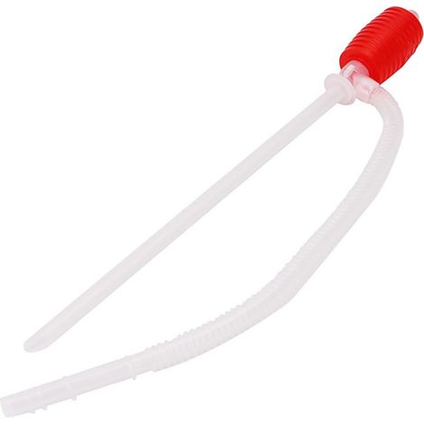 Pompe à siphon manuelle pour le transfert de liquides/carburant, grand siphon à compression, débit de 10 litres par minute, siphonage sans bouche. (1/5)