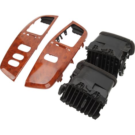 Kit di prese d'aria per cruscotto, lato sinistro e destro, con griglia in legno e pannello di cornice, per Land Cruiser FJ100 1998-2007