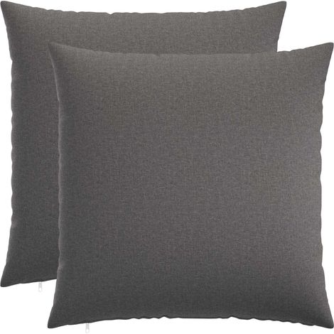 vidaXL Cushion with Pillow HEERLEN 2 pcs Light Grey Fabric