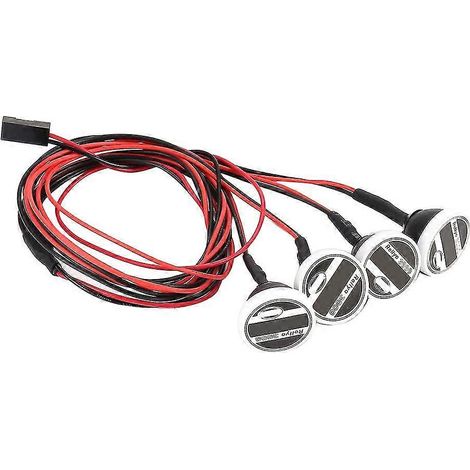 Couvercle de lumière LED ronde pour voiture Rc, 1:10, chenille Rc, Traxxas -4 Axial Scx10 90046 Cc01 D90 MST Hp (1/5)