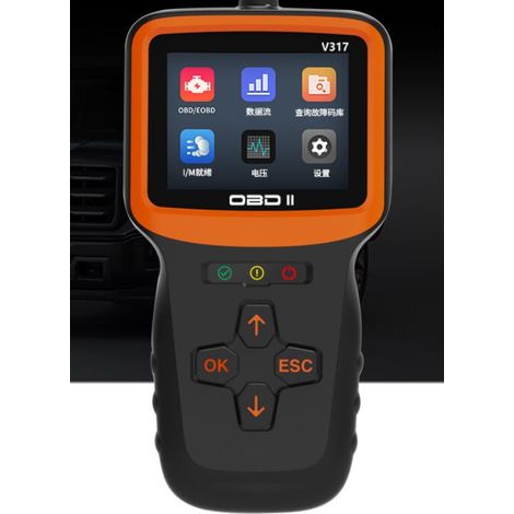 Obd2 Valise Diagnostic Auto, Obd2 Diagnostic Français Lecteur De Véhicule pour Les Véhicules Après 2000, Lecteur De Défauts avec Tou (1/5)