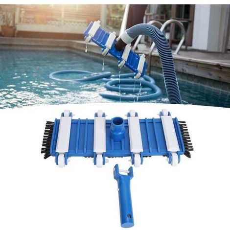 Tête d'aspiration de piscine avec brosse en PVC, Kit de remplacement de tête d'aspiration de piscine de 14 pouces pour accessoires de nettoyage de piscine-DOU