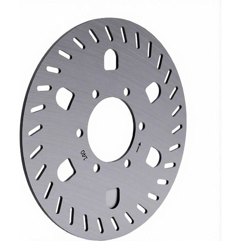 Rotor de Frein de Scooter Rotor de Frein à Disque en Acier Inoxydable 140 Mm 6 Trous avec 6 Vis Freinage Rapide Installation Facile pour Les Cyclistes de Banlieue de Scooter électrique ES (1/5)