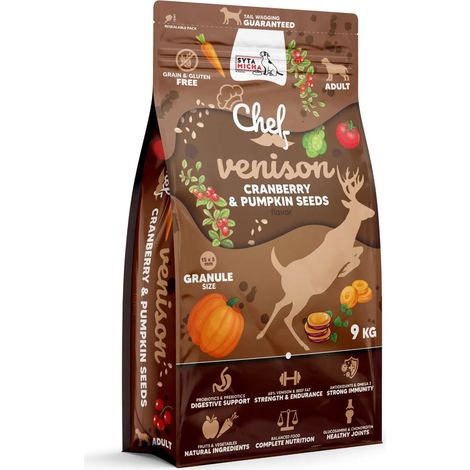 SYTA MICHA carne di cervo, mirtilli rossi e semi di zucca 9 kg