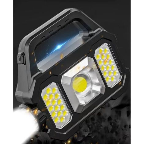 Lampe Torche - LED - Ultra Puissante - 2500 Lumens - Rechargeable USB - Étanche IPX4 (1/4)