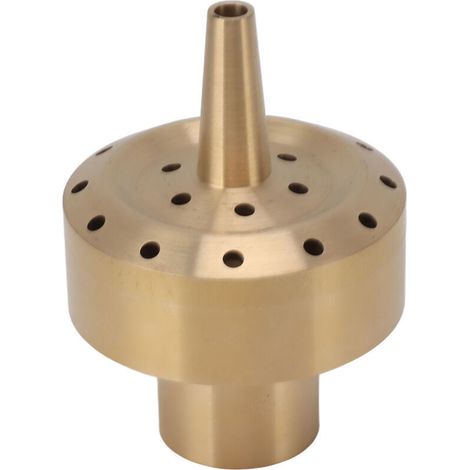 Brass water fountain nozzle, fountain nozzle, watering column, spray head for garden pond, provides beautiful visual effects, 1.5 inches (1/5)