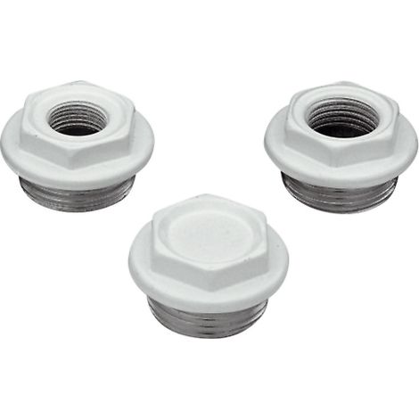 Tappo verniciato white per radiatori in alluminio 1 pollice (1/3)